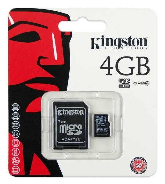 KINGSTON Memoria micro SD 4 GB SDC4 Kingston 